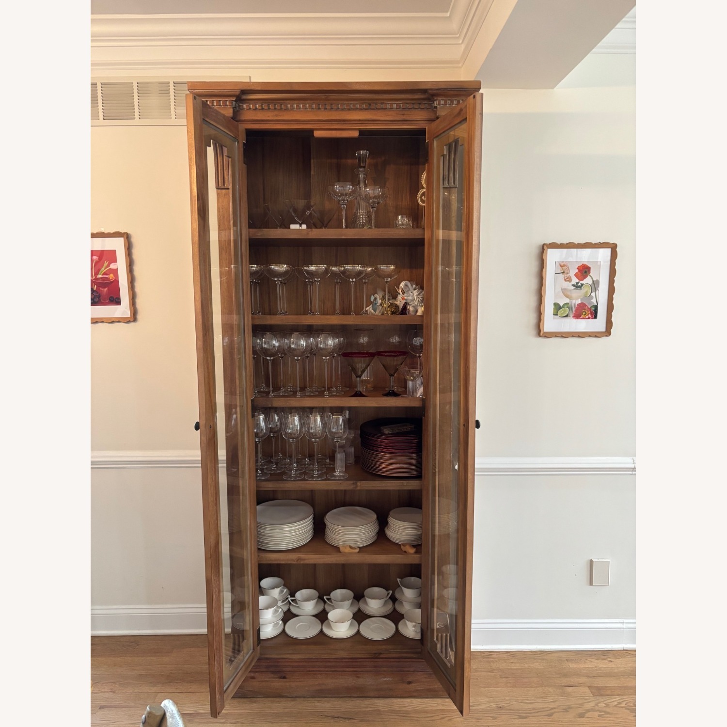 Restoration Hardware St. James Glass Cabinet - image-3