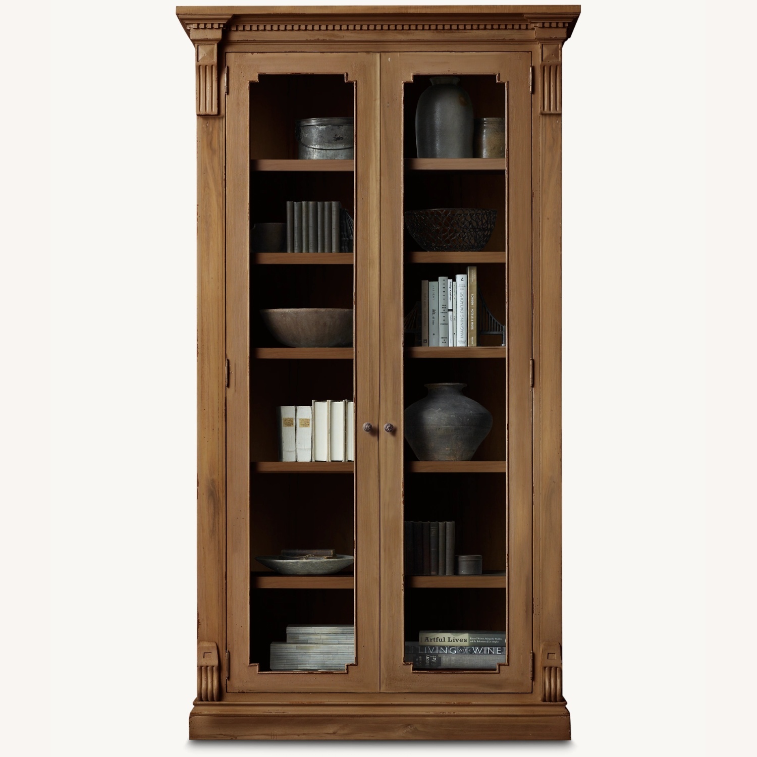 Restoration Hardware St. James Glass Cabinet - image-0