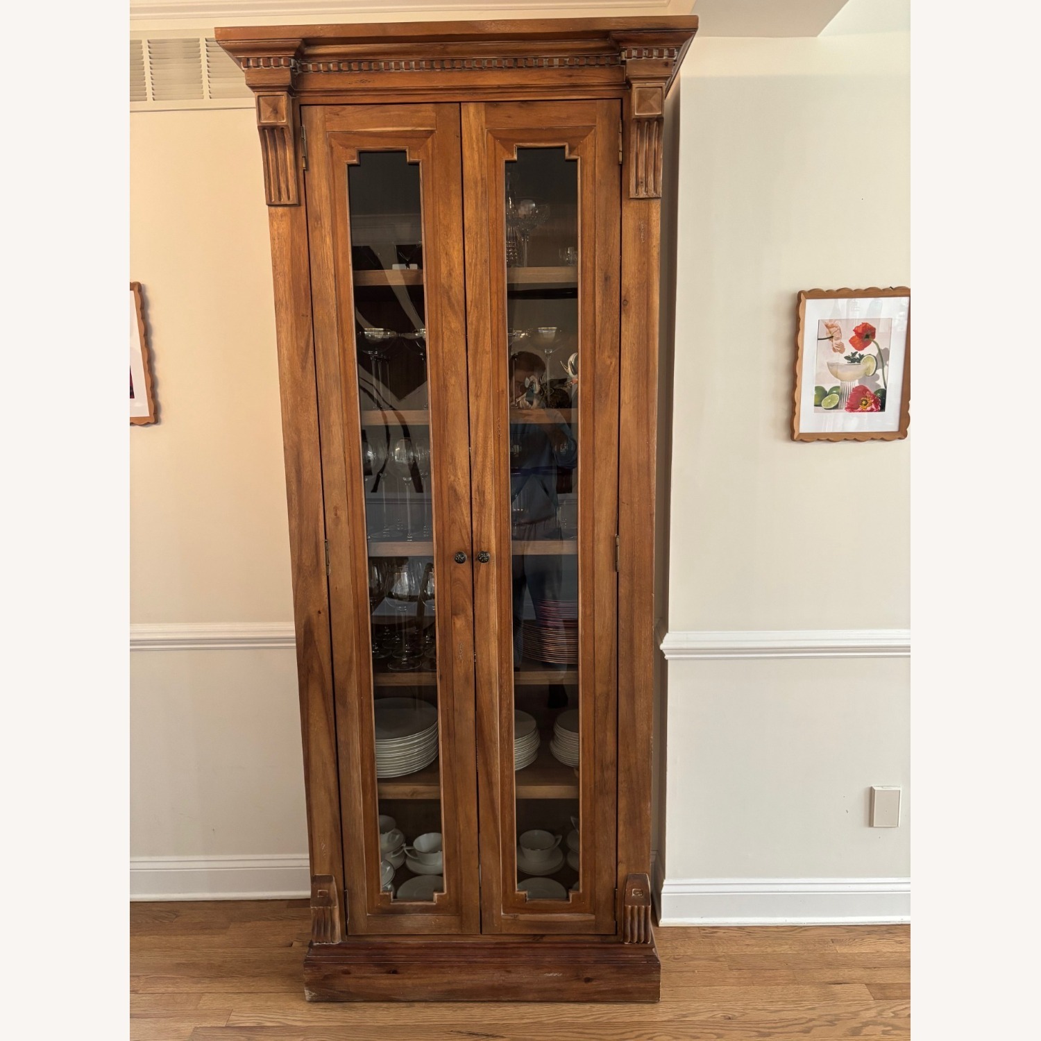Restoration Hardware St. James Glass Cabinet - image-1