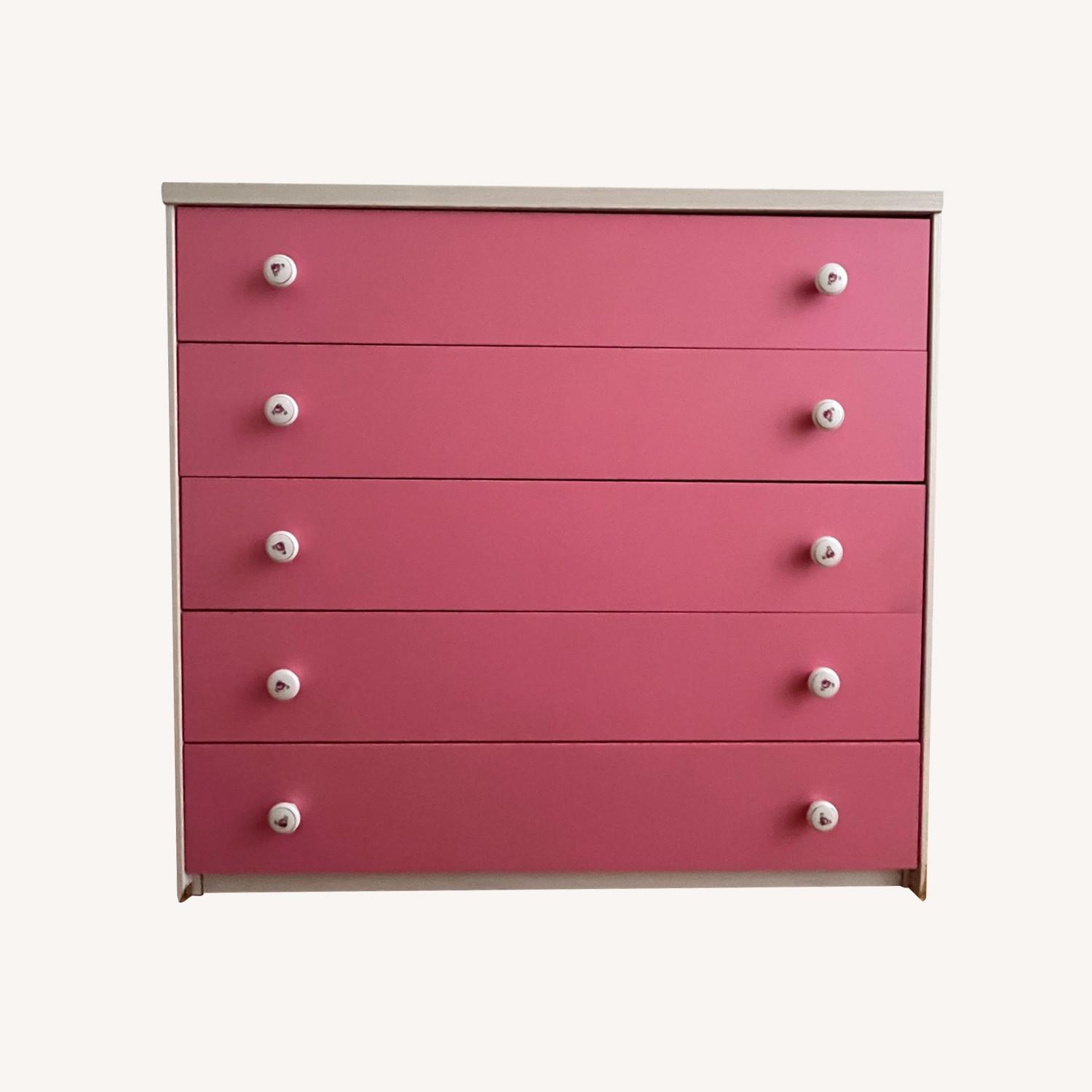 Pink Wood Dresser - image-9