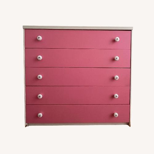 Used Pink Wood Dresser for sale on AptDeco