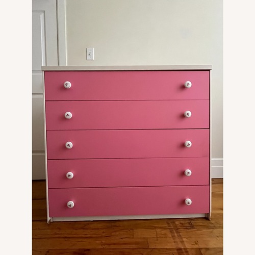 Used Pink Wood Dresser for sale on AptDeco