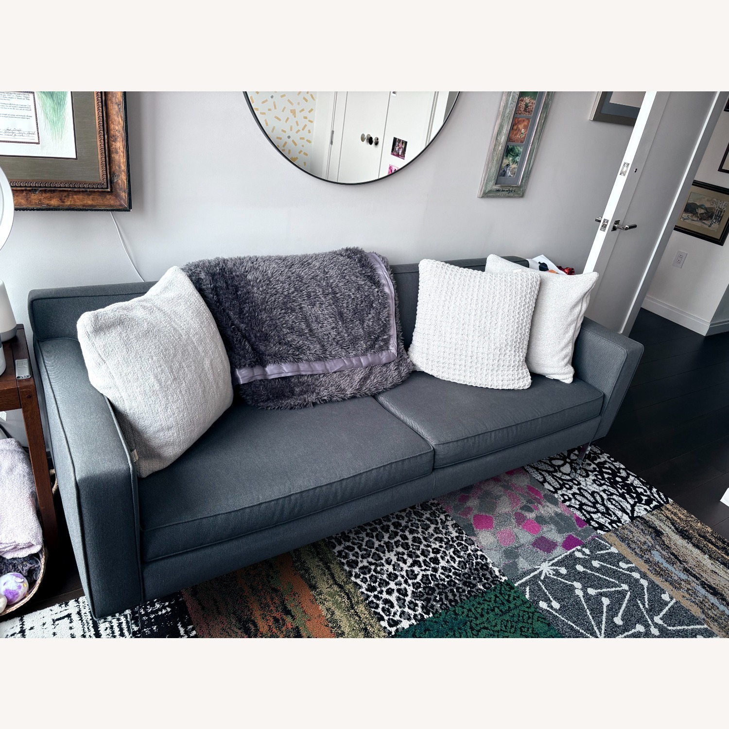 Design Within Reach Theater Dark Gray 3+ Seater Sofa - image-4