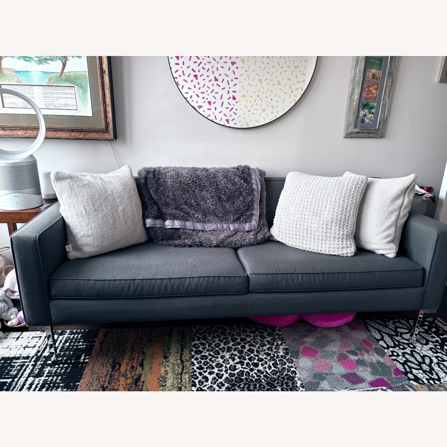 Design Within Reach Theater Dark Gray 3+ Seater Sofa - image-8