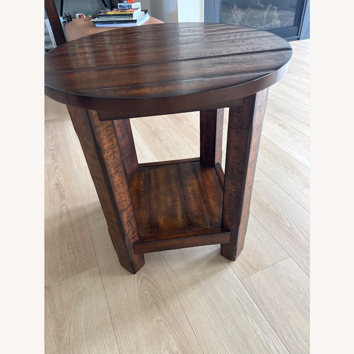Pottery Barn Benchwright Mahogany Side Table - image-3