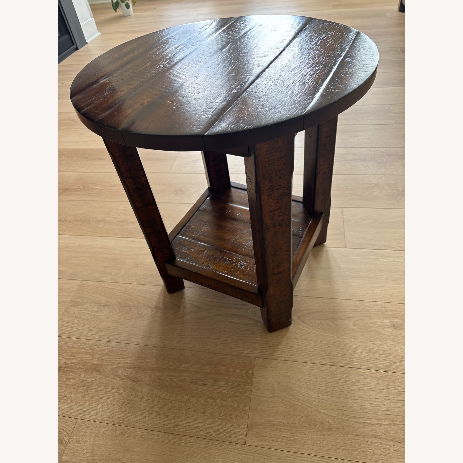 Pottery Barn Benchwright Mahogany Side Table - image-2