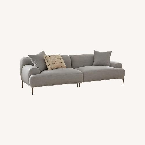 Used Article Abisko Blue Fabric 2 Seater Sofa for sale on AptDeco
