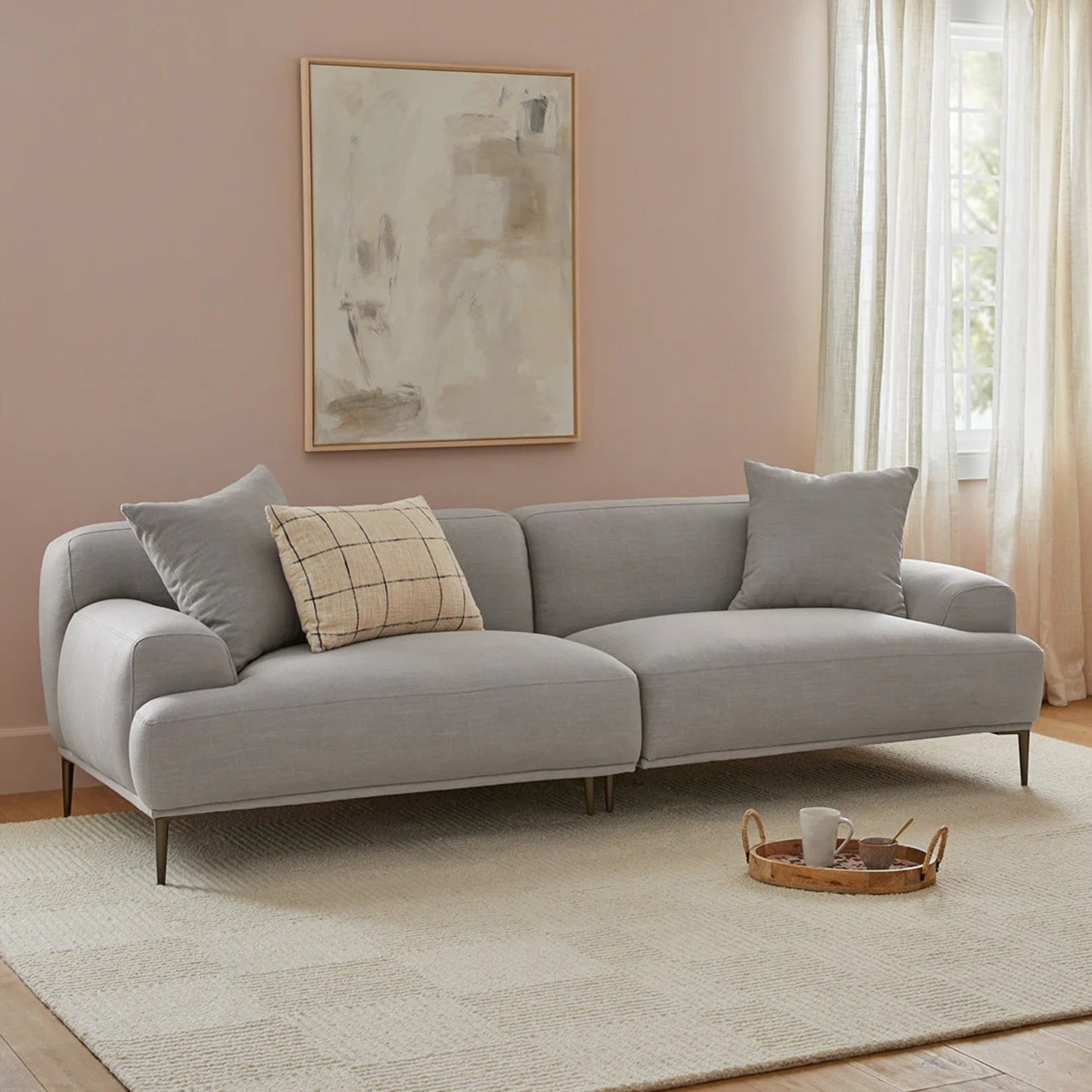 Article Abisko Blue Fabric 2 Seater Sofa - image-4
