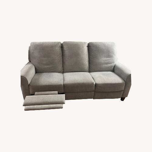 Used Raymour & Flanigan Light Gray 3 Seater Power Sofa  for sale on AptDeco