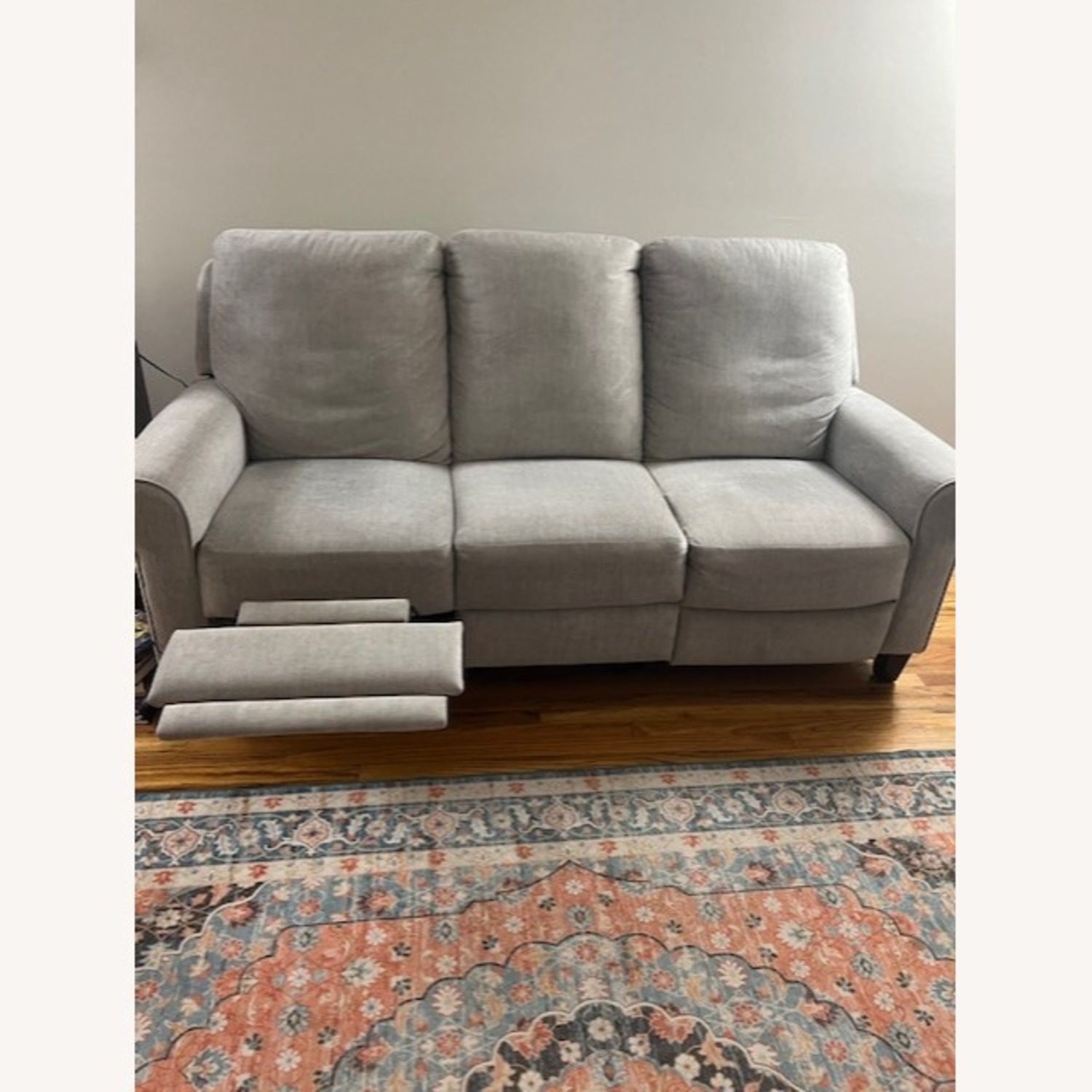 Raymour & Flanigan Light Gray 3 Seater Power Sofa  - image-1