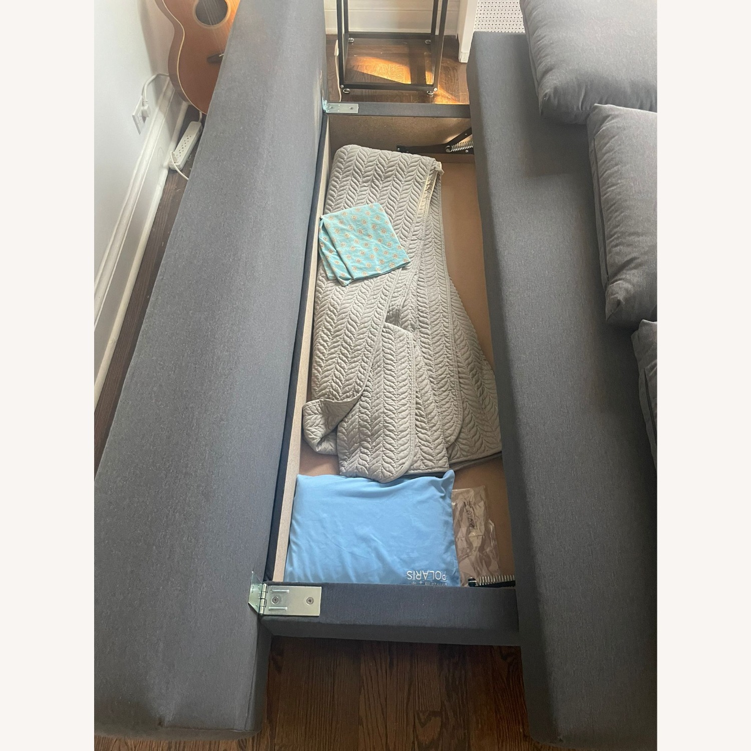 IKEA Älvdalen Dark Gray Fabric Sleeper Sofa - image-3