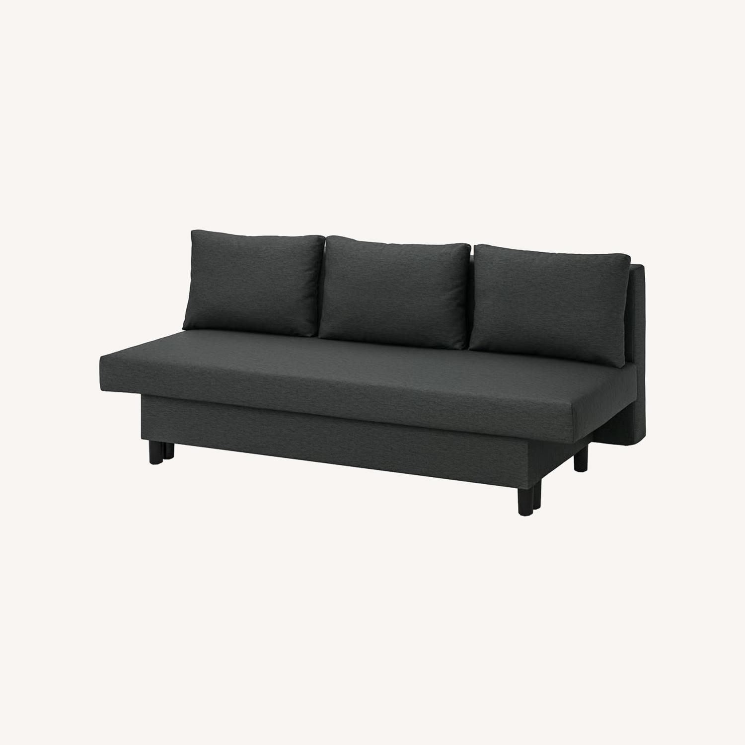 IKEA Älvdalen Dark Gray Fabric Sleeper Sofa - image-0