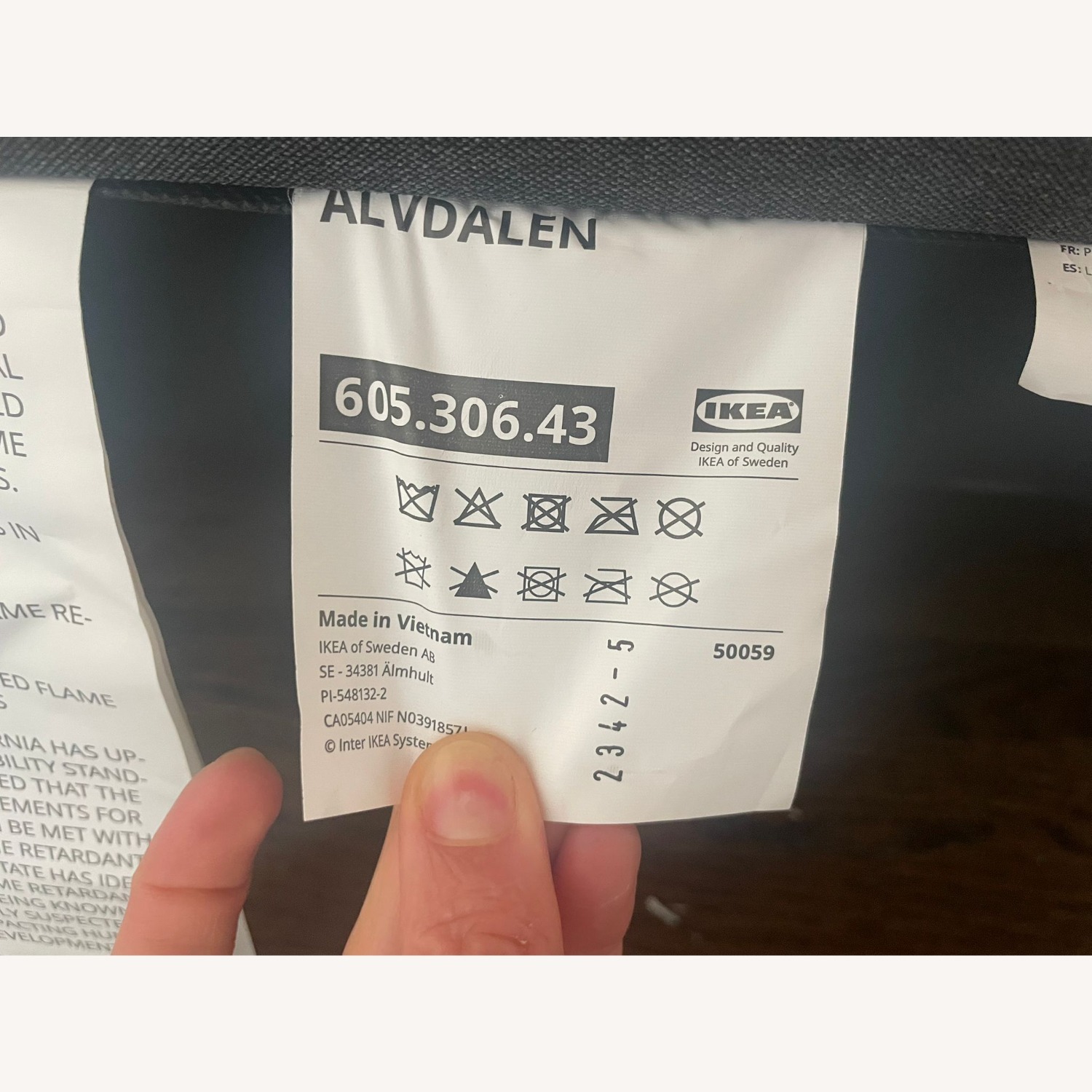 IKEA Älvdalen Dark Gray Fabric Sleeper Sofa - image-4