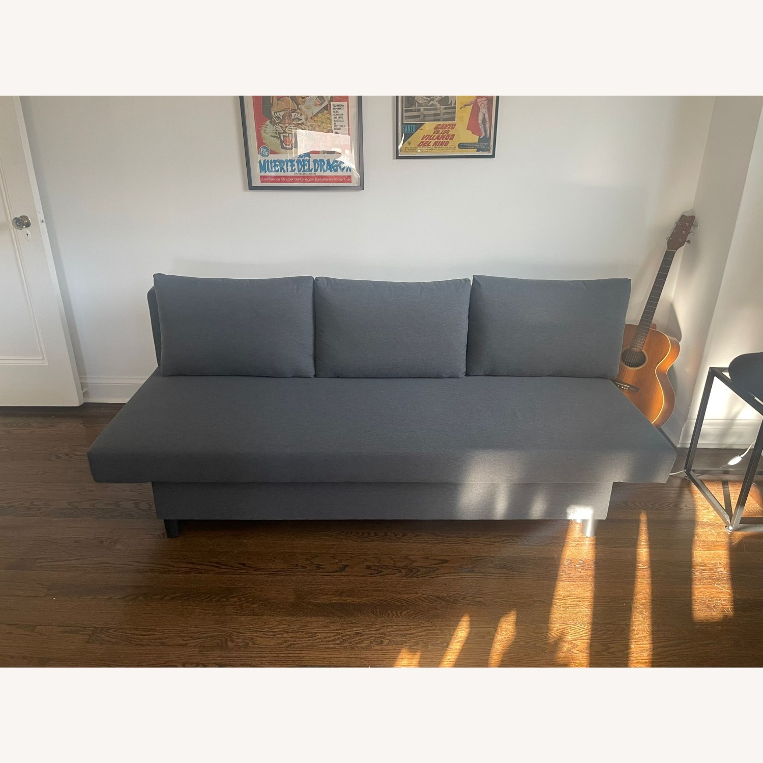 IKEA Älvdalen Dark Gray Fabric Sleeper Sofa - image-1