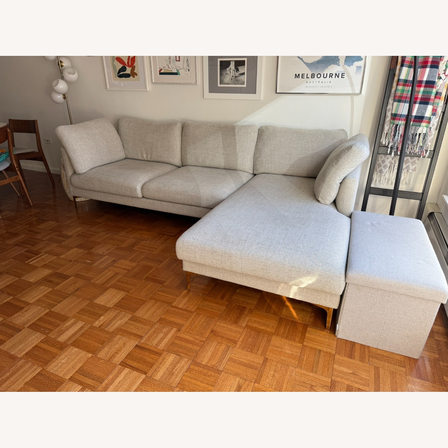 Castlery Adams Pearl Beige 2 Piece Sectional - image-3