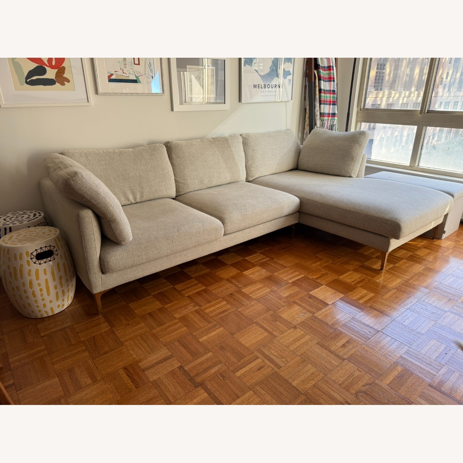 Castlery Adams Pearl Beige 2 Piece Sectional - image-2