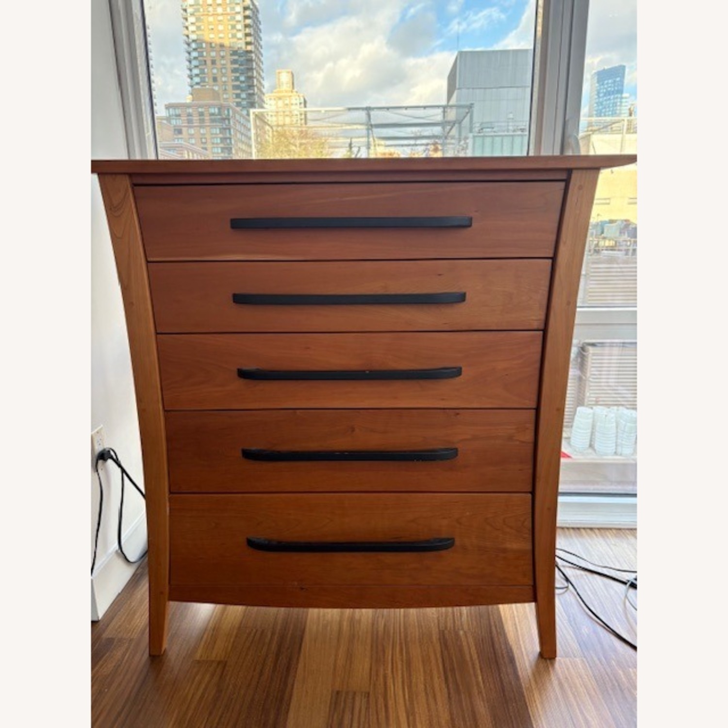 Pompanoosuc Mills Cherry 5 Drawer Dresser - image-1