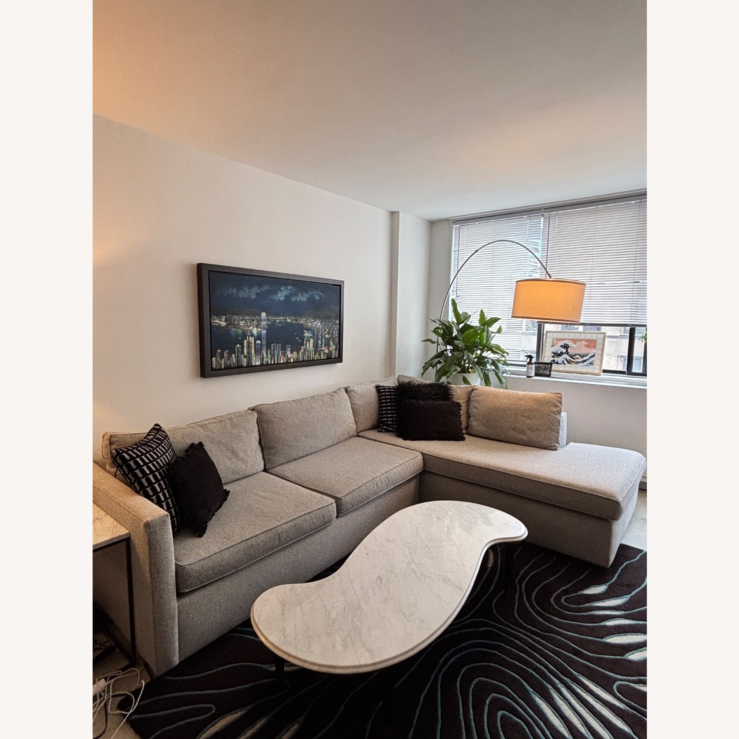 West Elm Harris Light Gray Sleeper Sofa - image-1