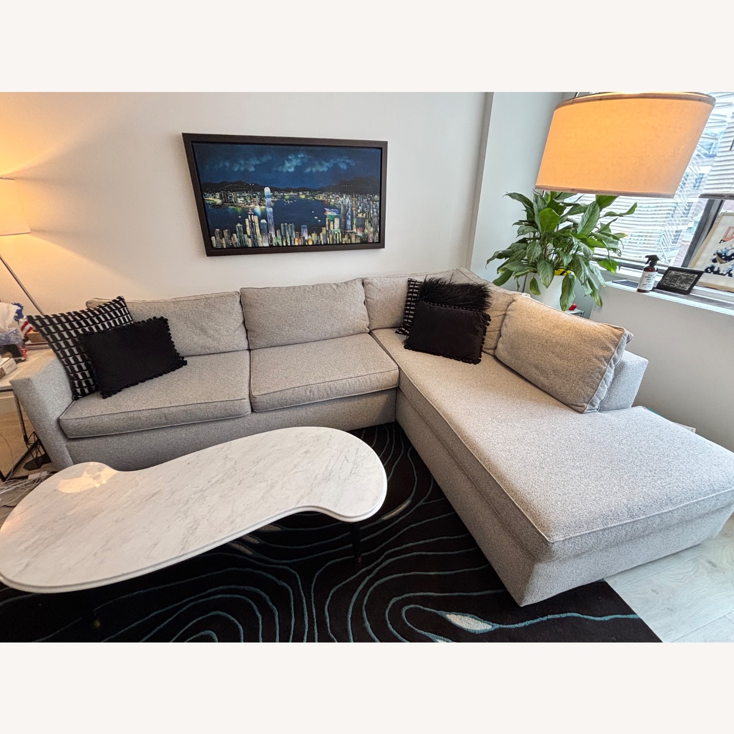 West Elm Harris Light Gray Sleeper Sofa - image-2