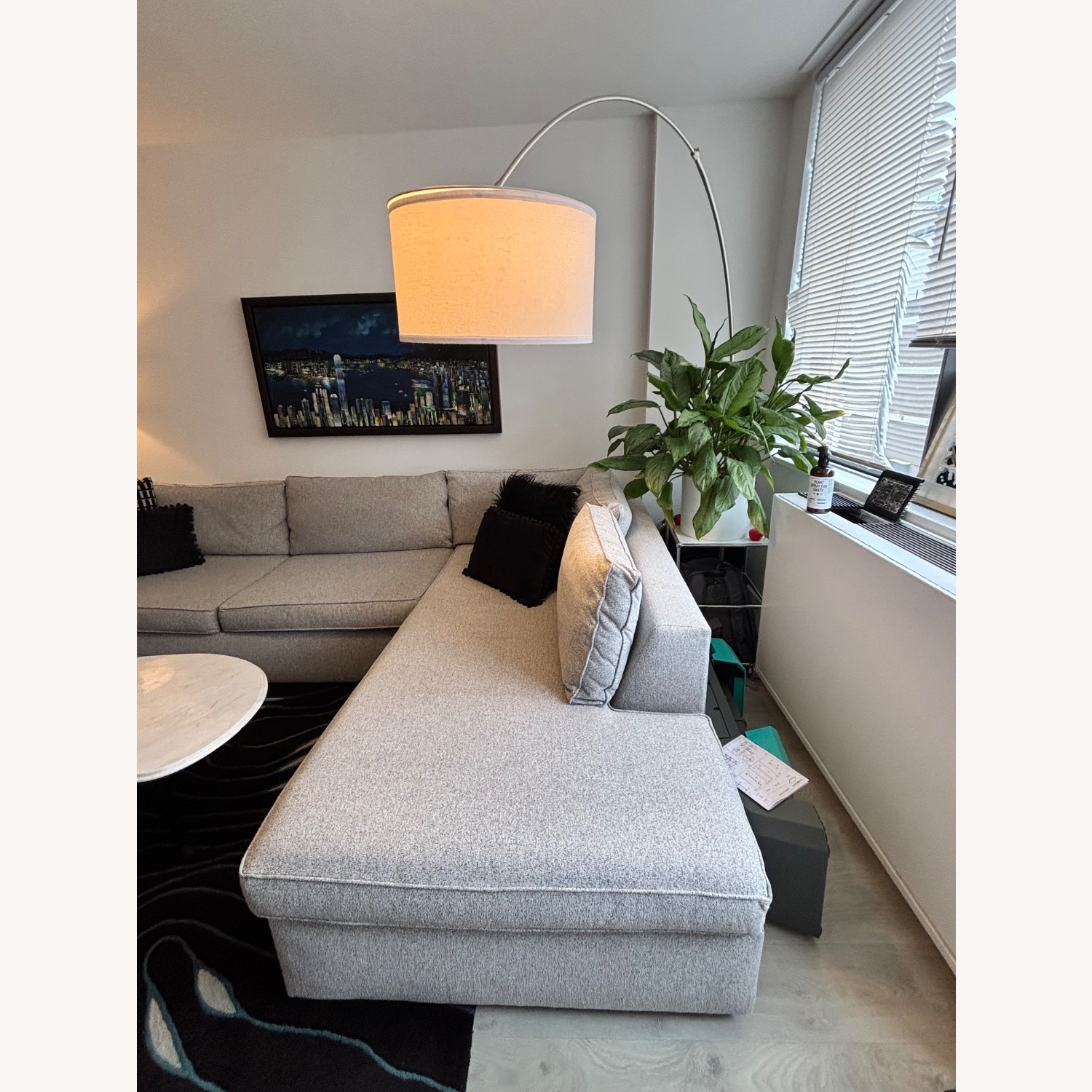 West Elm Harris Light Gray Sleeper Sofa - image-4