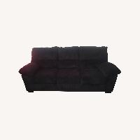 Black Fabric 3+ Seater Sofa