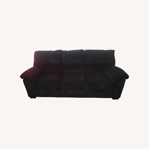 Used Black Fabric 3+ Seater Sofa for sale on AptDeco