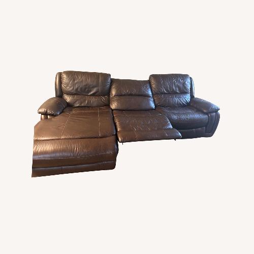 Used 3 piece Reclining Sectional Loveseat Couch  for sale on AptDeco
