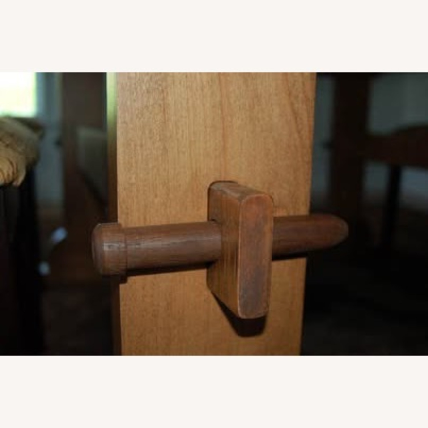 Light Brown Wood Dining Table - image-4