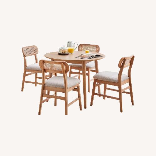Used Rooms To Go Watertown Natural Wood Dining Set for sale on AptDeco