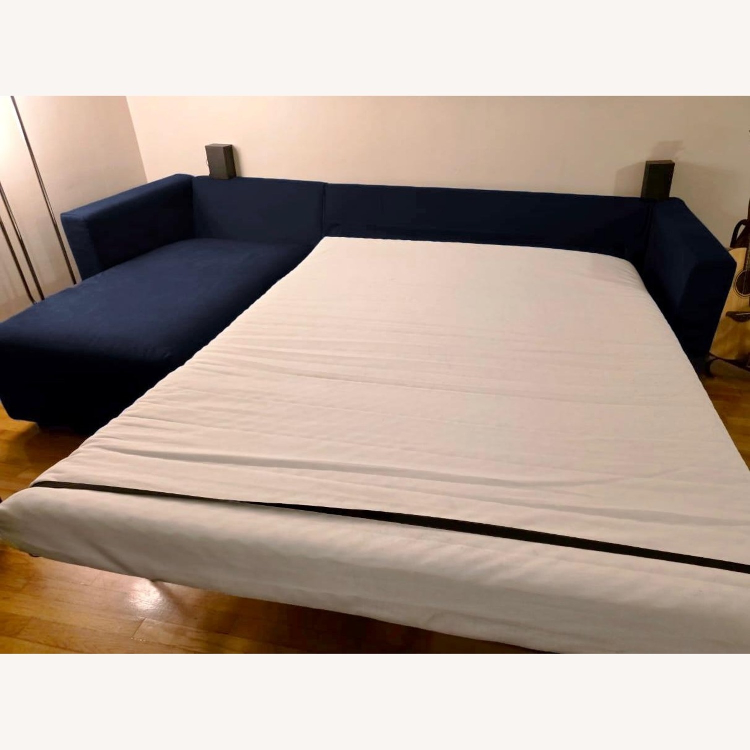 IKEA Finnala Blue Fabric Sleeper Sofa - image-2