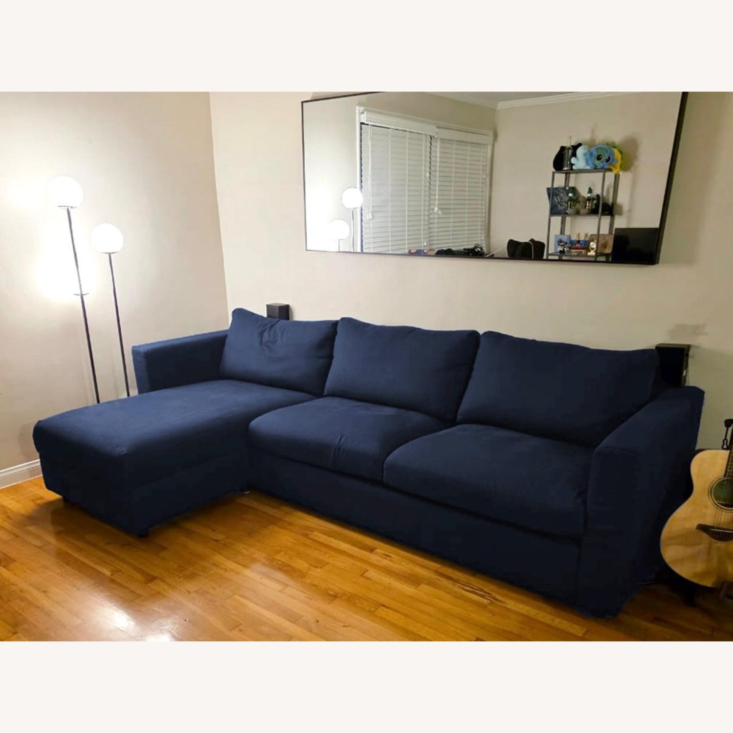 IKEA Finnala Blue Fabric Sleeper Sofa - image-3