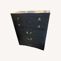 Black Tie Black Wood Dresser
