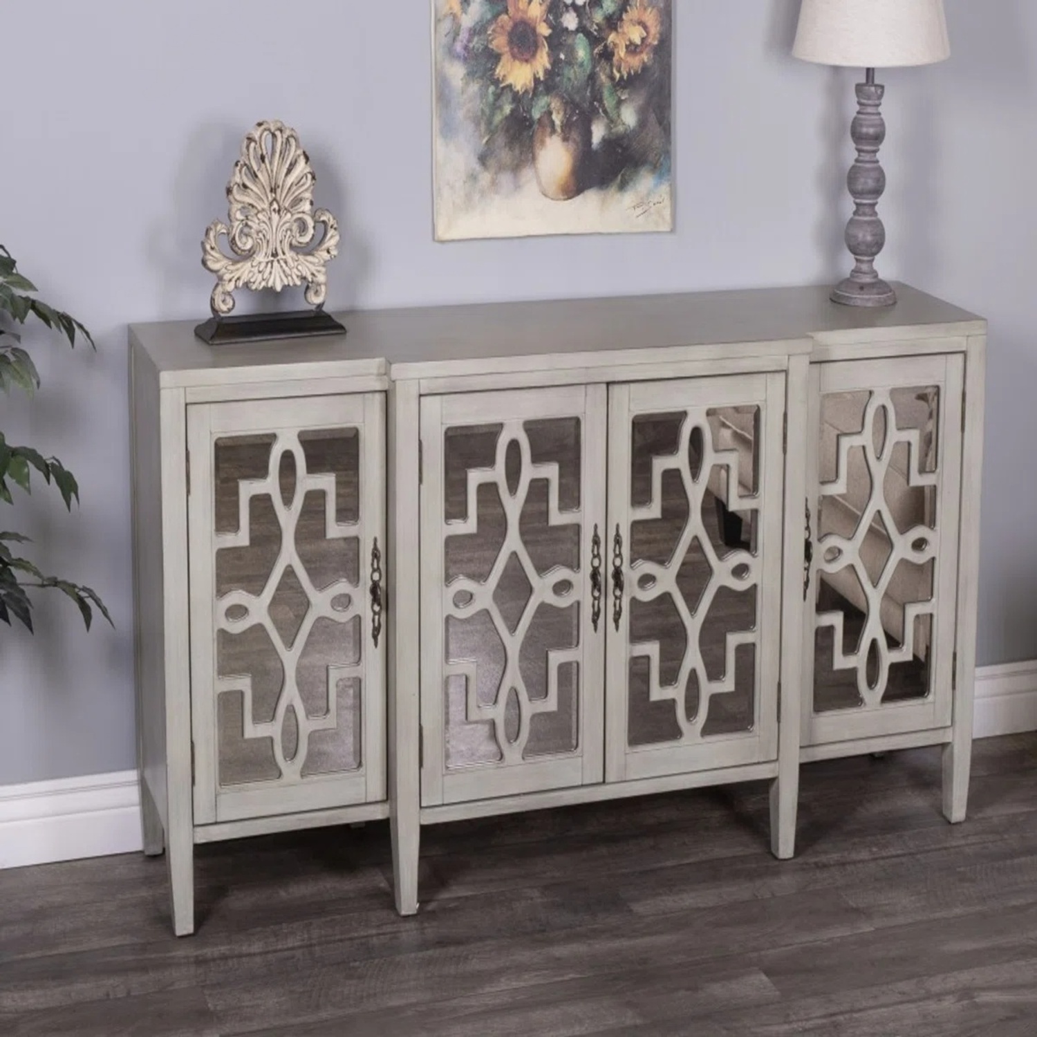 Wayfair Green Wood Sideboard - image-4