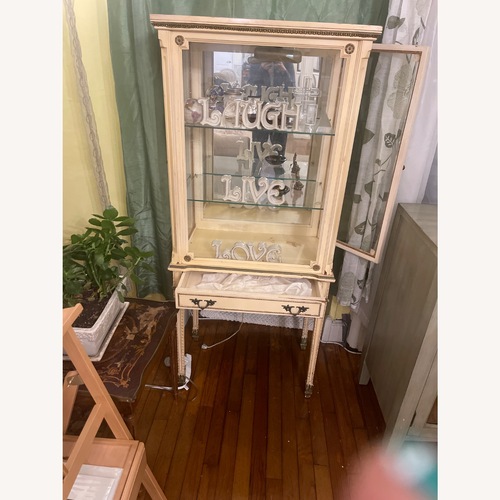 Used French Heritage Gold Wood Chest for sale on AptDeco