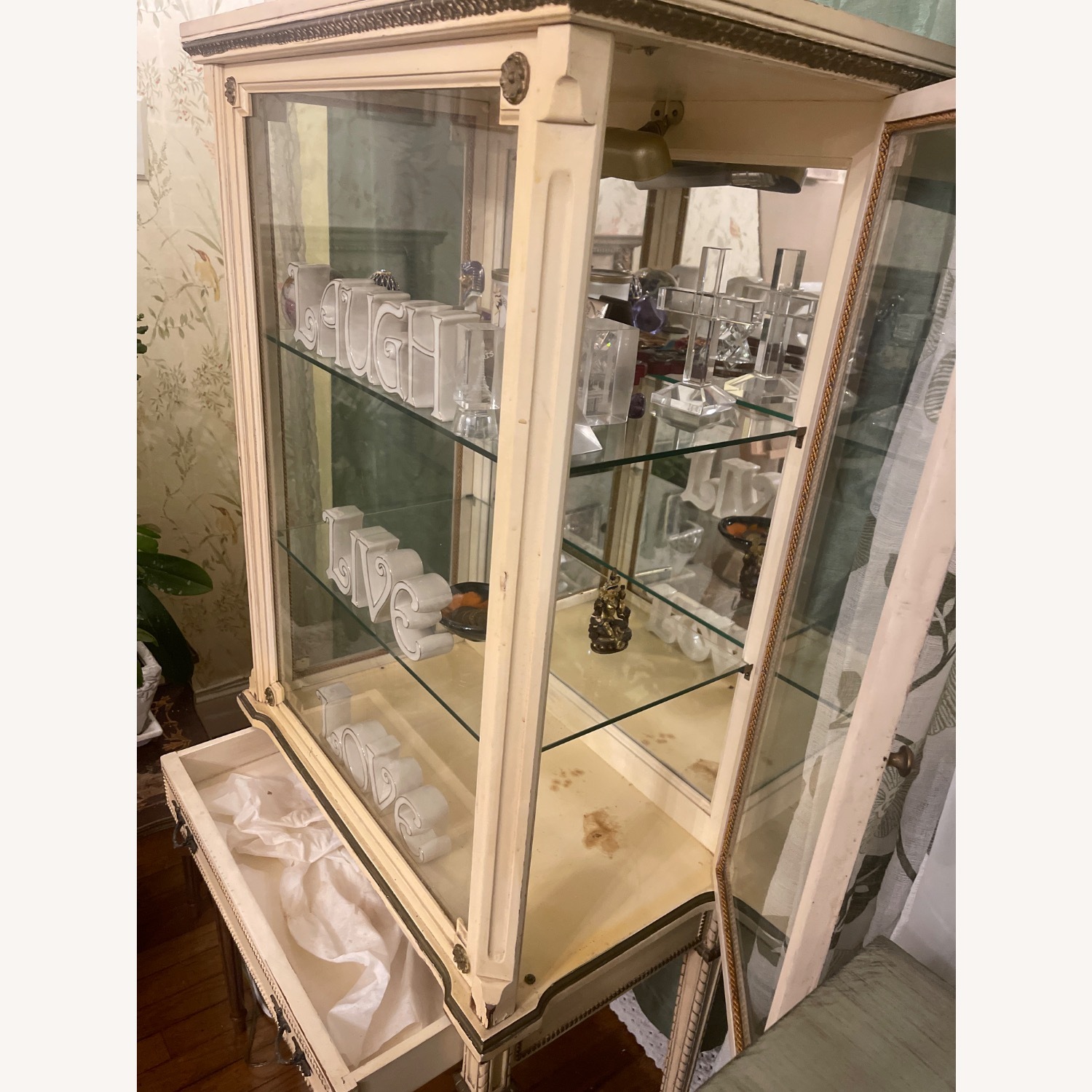 French Heritage Gold Wood Chest - image-2