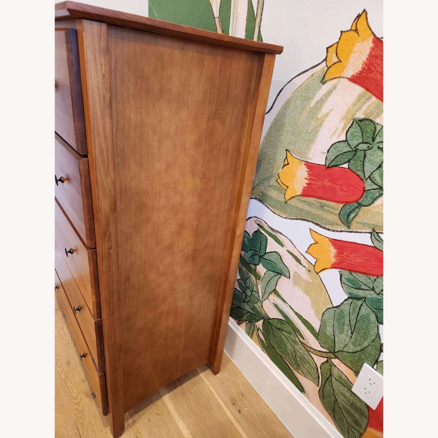 Shaker Style 5 Drawer Pine Wood Dresser - image-3