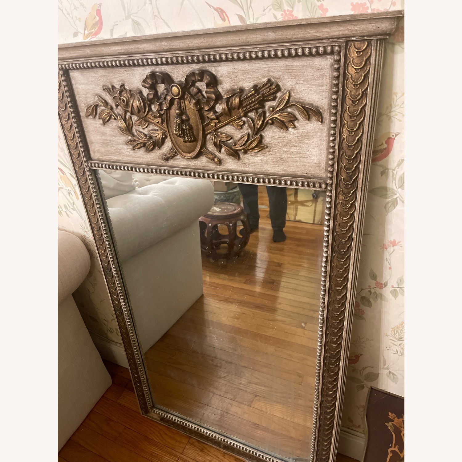 French Heritage Gold Wall Mirror - image-3