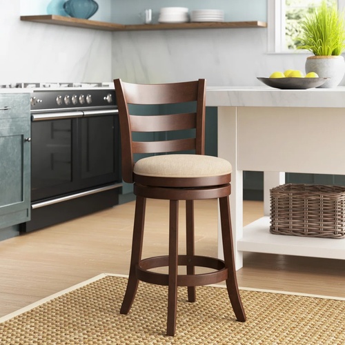 Used Wayfair Dark Brown Wood Stools for sale on AptDeco