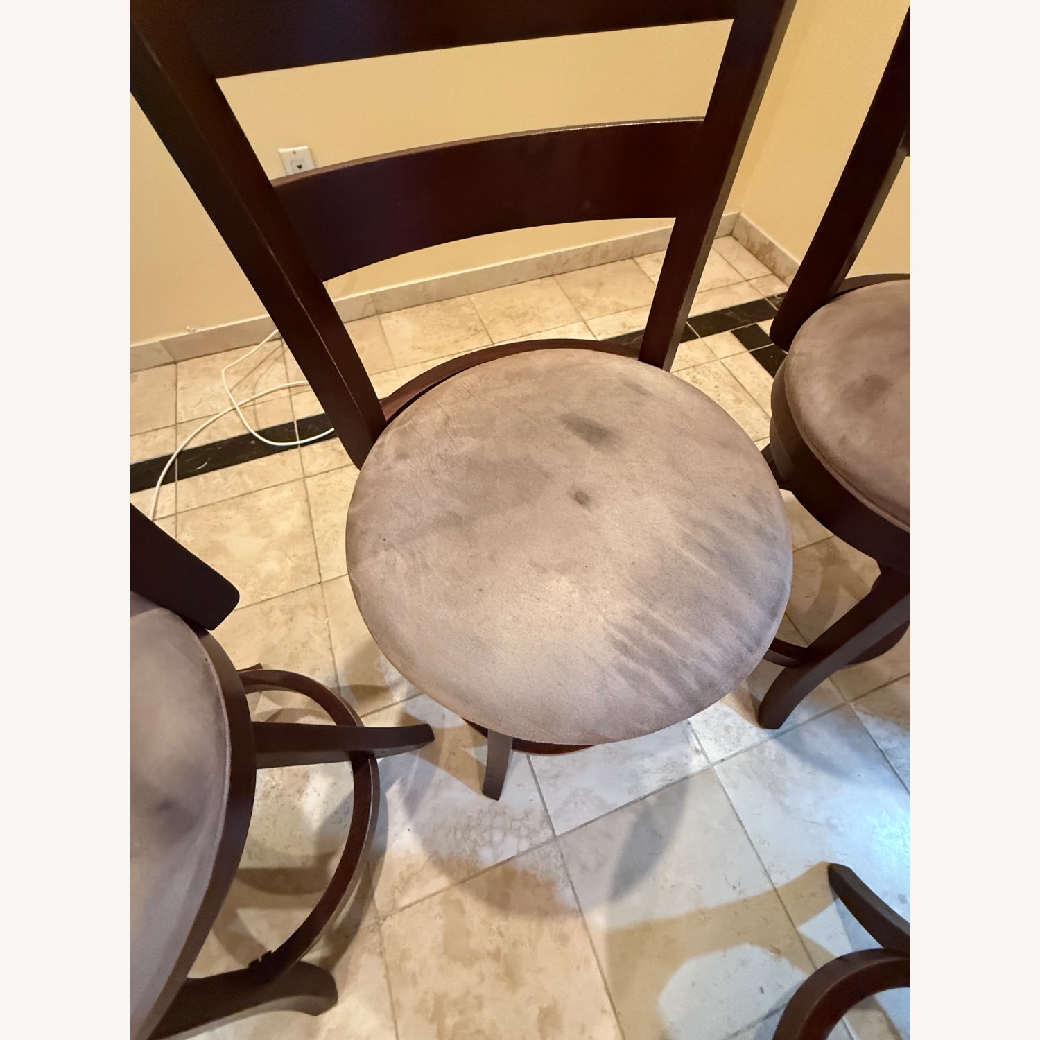 Wayfair Dark Brown Wood Stools - image-4