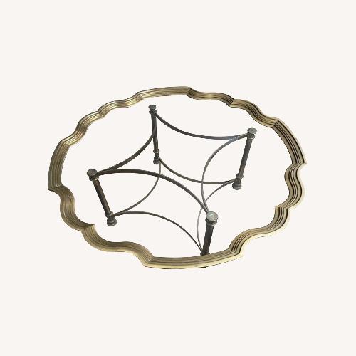 Used Vintage Regency Brass & Glass Coffee Table 60s/70s for sale on AptDeco