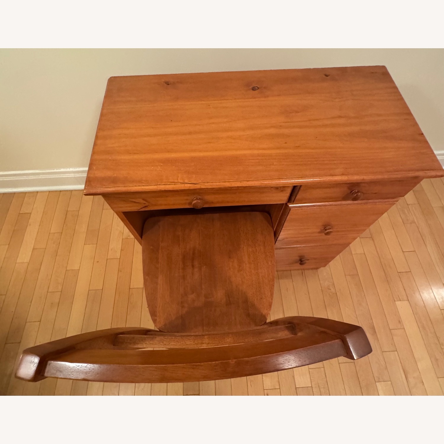 Gothic Cabinet Craft Wood Desk With Chair - image-5