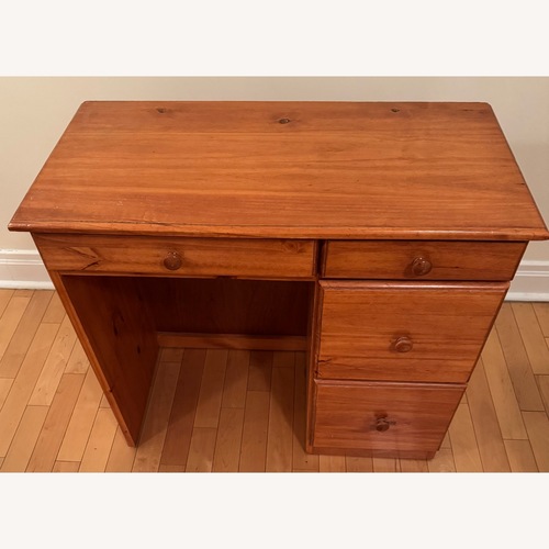 Used Gothic Cabinet Craft Wood Desk With Chair for sale on AptDeco
