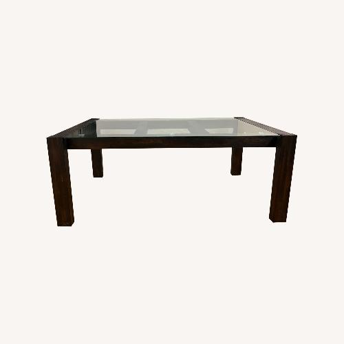 Used Modern Glass Dining Table for sale on AptDeco