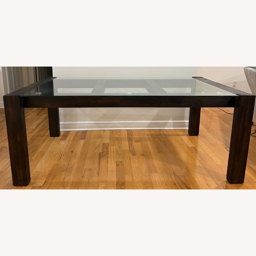 Used Modern Glass Dining Table for sale on AptDeco