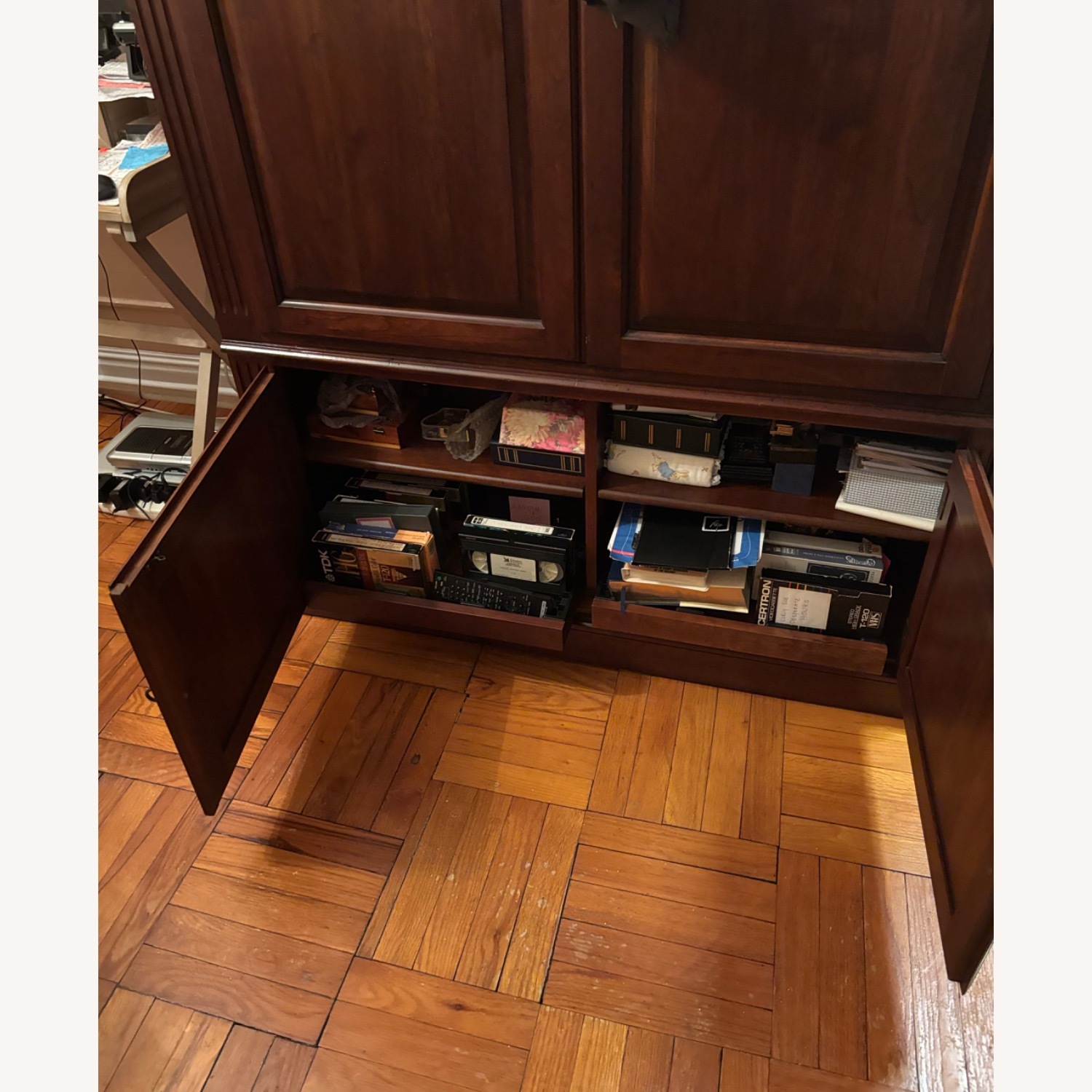 Ethan Allen Cherry Wood Wall Unit / Amoire - image-5