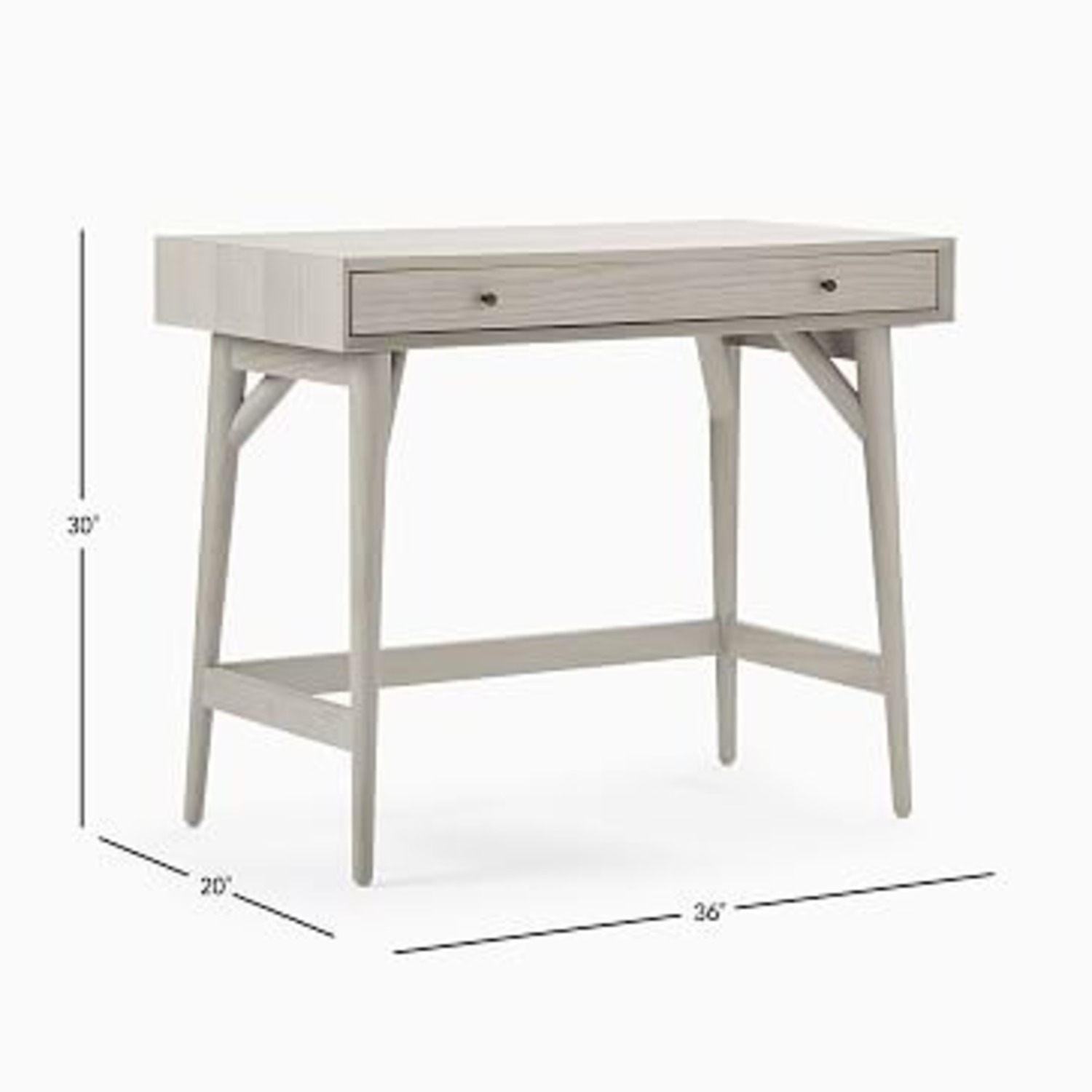 West Elm Pebble Mid-Century Modern Desk - image-3