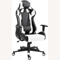 White Faux Leather Office Chair