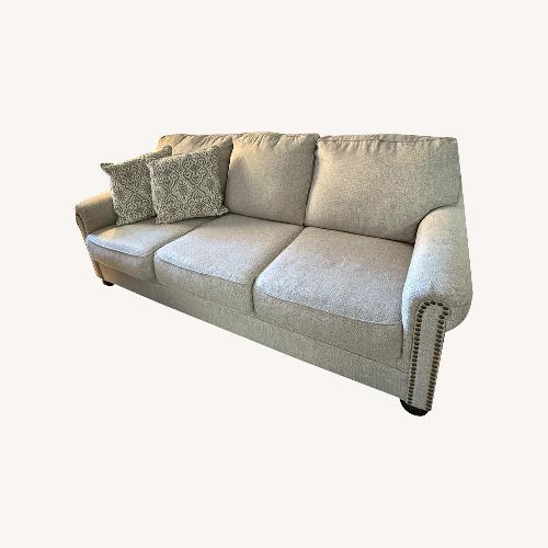 Used Ashley Furniture Light Gray Fabric 3+ Seater Sofa for sale on AptDeco