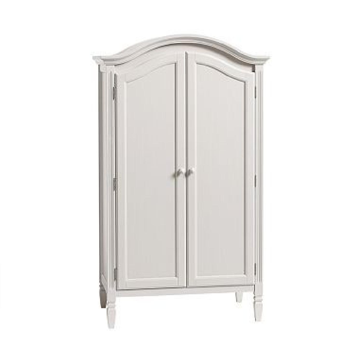 Pottery Barn Kids White Wood Wall Unit - image-4