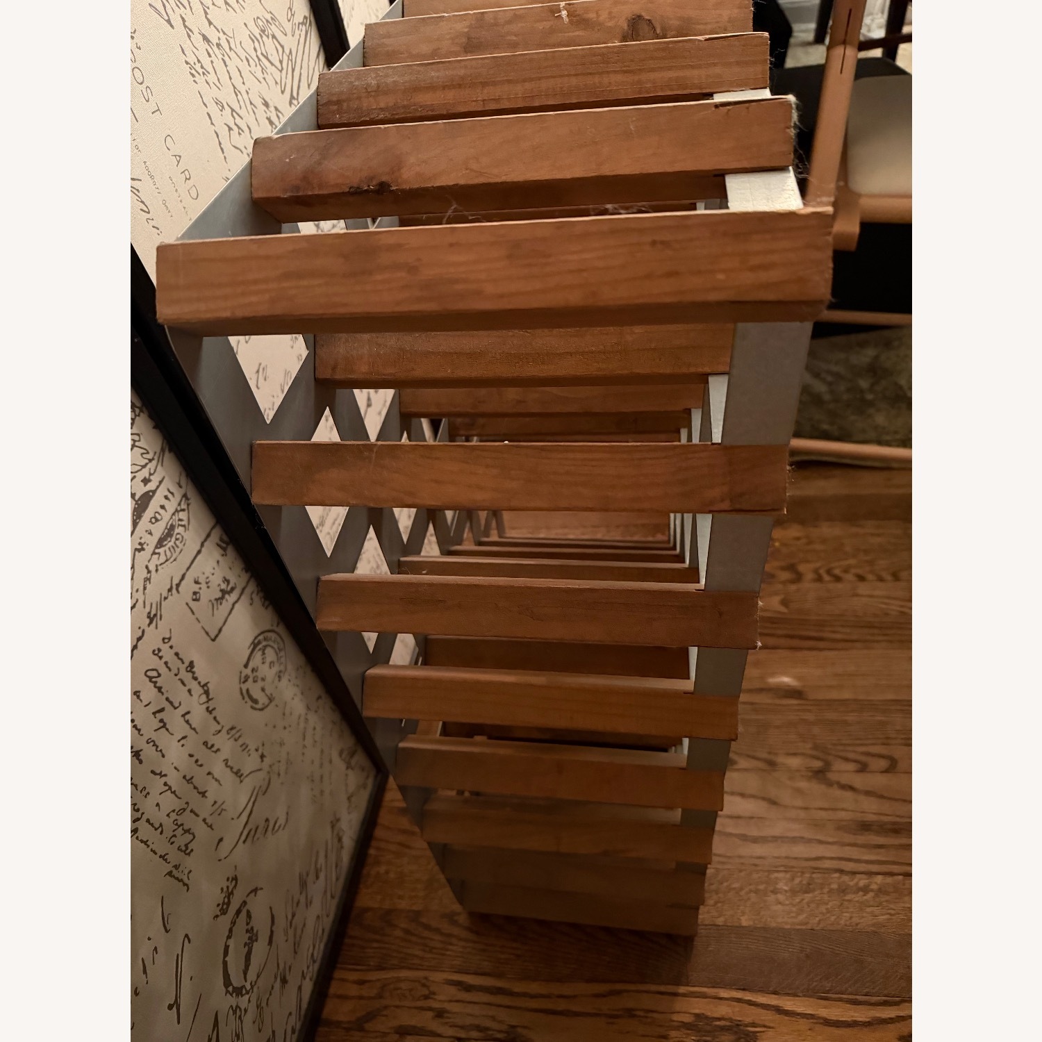 World Market Industrial Wood and Metal Wine Rack - image-4